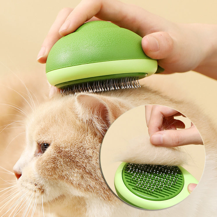 ARENVIA - Cat Brush Hair Remover Cleaning Avocado Shaped Dog Grooming Tool Pet Combs Brush Stainless Steel Needle Pet Cleaning Care