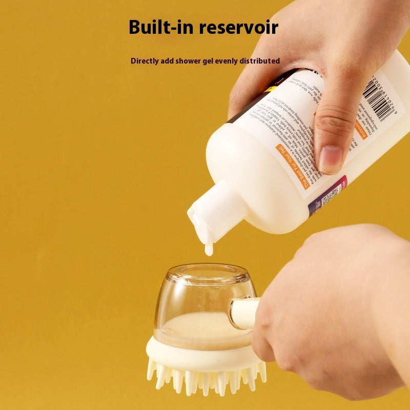 ARENVIA- 3 In 1 Pets Bath Brush For Dogs And Cats Shower Massage Brush, Depilation Comb And Foaming Tool, Anti-frizz Beauty Brush Pet Products