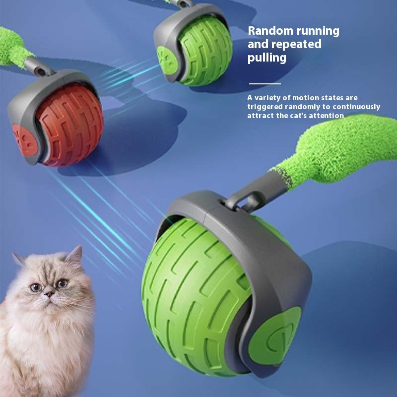 ARANVIE - New Interactive Cat Toys Ball Auto Electric Rolling Ball Toys For Cat Kitty Pets Smart Automatic Teaser USB Rechargeable Cat Toy Pet Products