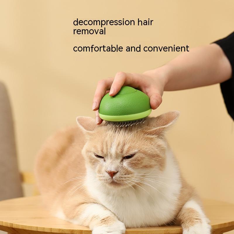 ARENVIA - Cat Brush Hair Remover Cleaning Avocado Shaped Dog Grooming Tool Pet Combs Brush Stainless Steel Needle Pet Cleaning Care