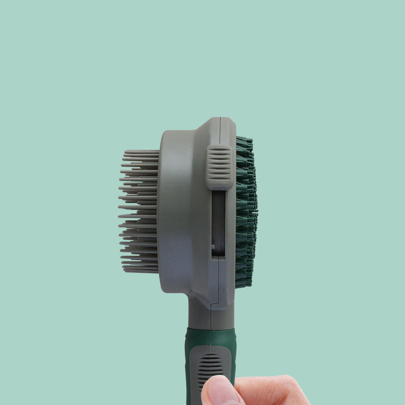ARENVIA - Pet Hair Removal Comb Cat Brush Self Cleaning Slicker Brush Hair Removal Double-sided Massage