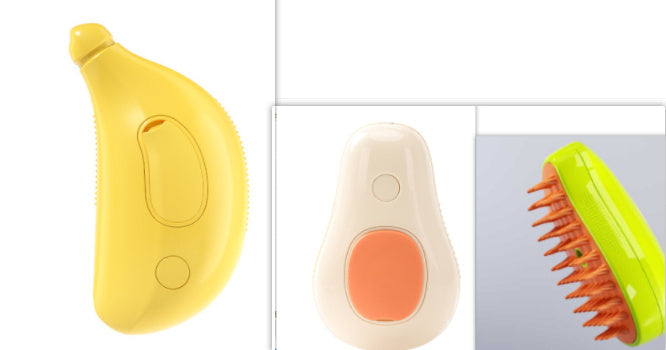 ARENVIA - Steamy Cat Brush Cat Dog Grooming Comb Electric Self Cleaning Steam Cat Brush For Massage Avocado Shape Pet Spray Cat Grooming