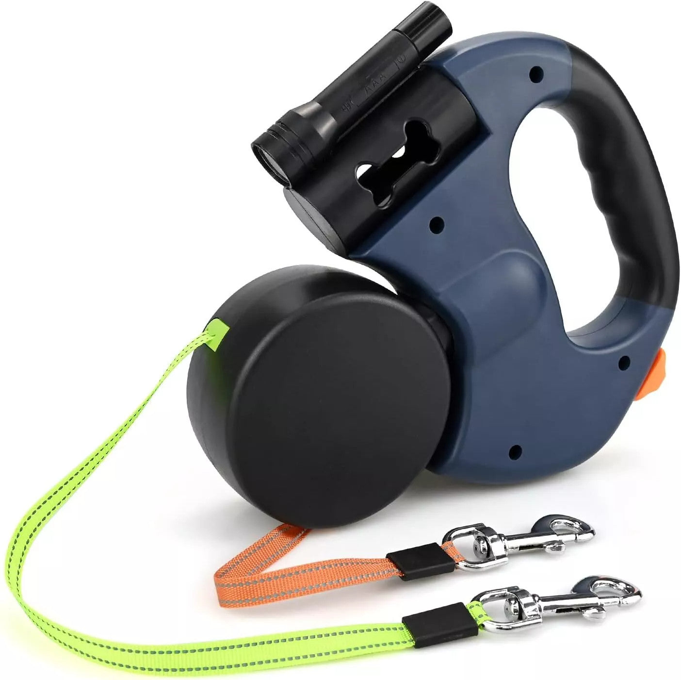 ARENVIA - Retractable Lead Leash Double  Dual Doggie 2 Dog 50 Pounds For Pet