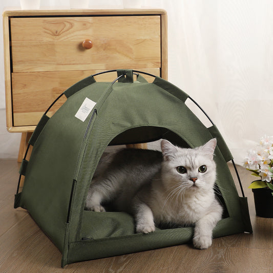 ARENVIA - Cat And Dog Camping Tent Bed And Mat İndoor Kennel