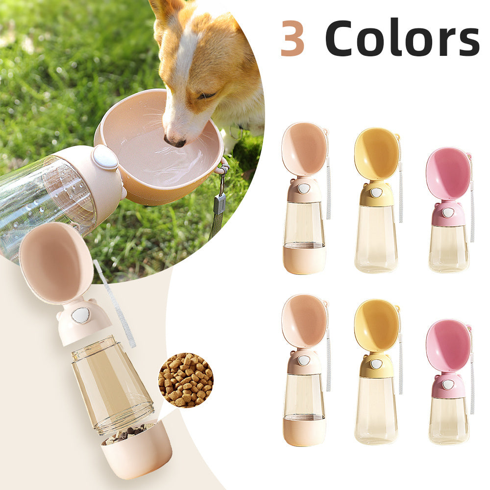 ARENVIA - Portable Dog Water Bottle Food And Water Container For Pet Pets Feeder Bowl Outdoor Travel Drinking Bowls Water Dispenser