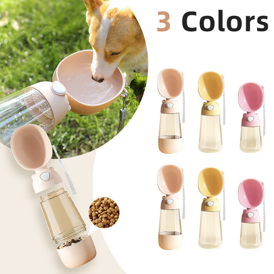ARENVIA - Portable Dog Water Bottle Food And Water Container For Pet Pets Feeder Bowl Outdoor Travel Drinking Bowls Water Dispenser