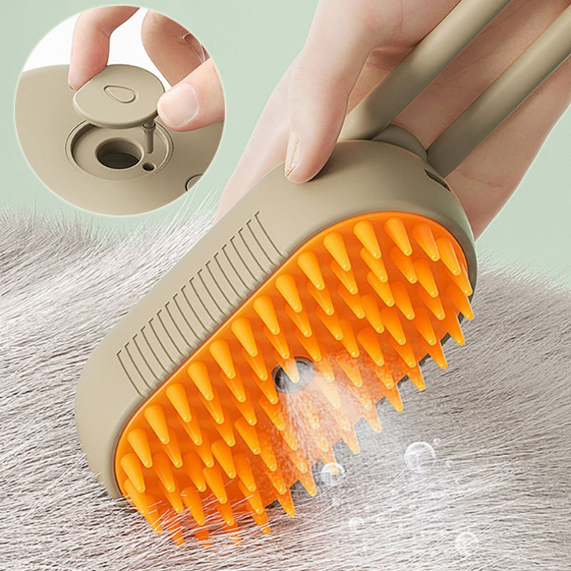 AREVIA - 3 in 1 Electric Steam Cat And Dog Brush Pet Products, Pet Comb.
