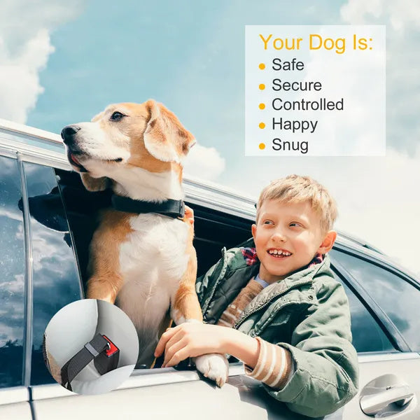 ARENVIA - 2Pcs Pet Dog Seat Belt Leash Adjustable Pet Dog Cat Safety Leads Harness