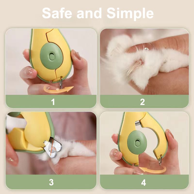 ARENVIA - Professional Pet Nail Clipper LED Light Pet Nail Clipper Claw Grooming Scissors For Small Dogs Cats Cutter Cat Accessories