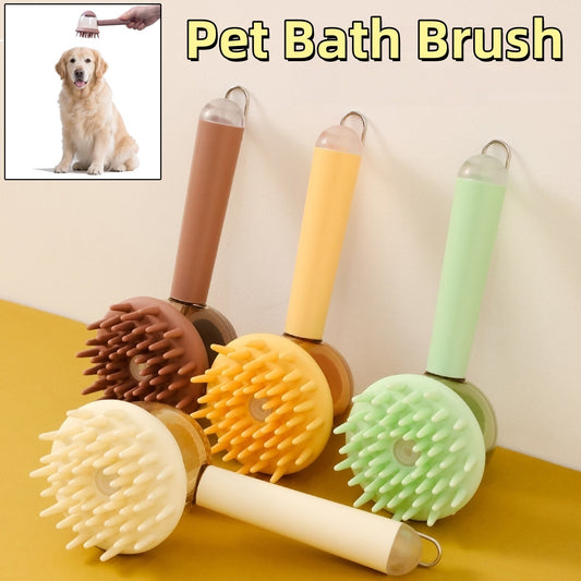 ARENVIA- 3 In 1 Pets Bath Brush For Dogs And Cats Shower Massage Brush, Depilation Comb And Foaming Tool, Anti-frizz Beauty Brush Pet Products