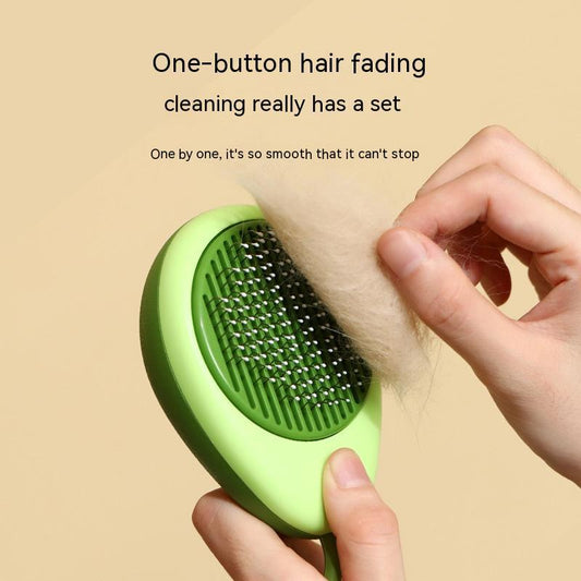 ARENVIA - Cat Brush Hair Remover Cleaning Avocado Shaped Dog Grooming Tool Pet Combs Brush Stainless Steel Needle Pet Cleaning Care