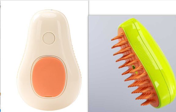 ARENVIA - Steamy Cat Brush Cat Dog Grooming Comb Electric Self Cleaning Steam Cat Brush For Massage Avocado Shape Pet Spray Cat Grooming