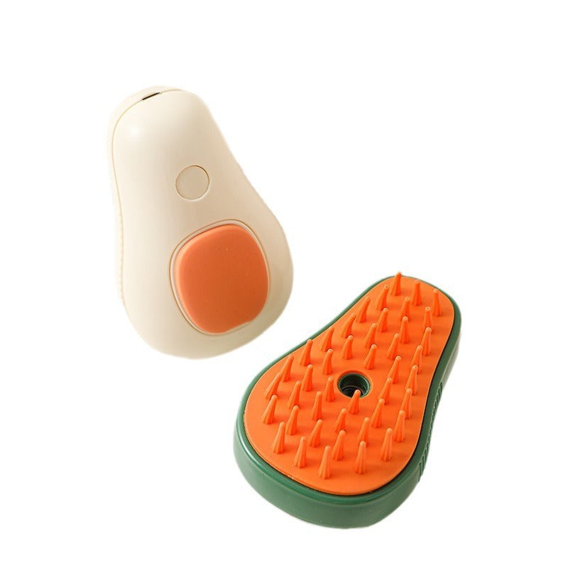 ARENVIA - Steamy Cat Brush Cat Dog Grooming Comb Electric Self Cleaning Steam Cat Brush For Massage Avocado Shape Pet Spray Cat Grooming