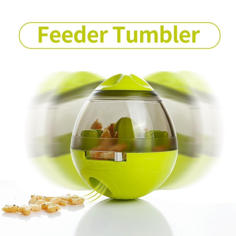 ARENVIA - Dog Food Balls Tumbler Pet Puppy Feeder Dispenser Bowl Toy Leak Food Interactive Pet Tumbler Feeder Food Automatic Dispenser Bowl Interactive Balls