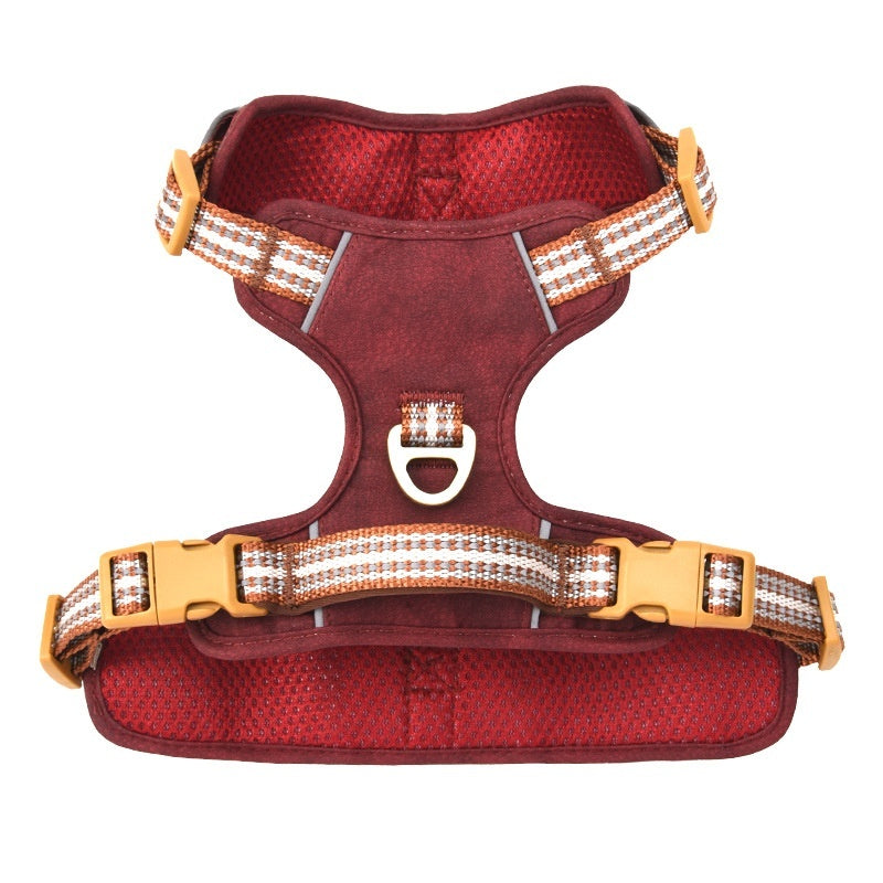ARENVIA - Explosion-proof Reflective Retro Leather Pet Harness