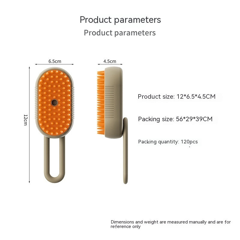 AREVIA - 3 in 1 Electric Steam Cat And Dog Brush Pet Products, Pet Comb.