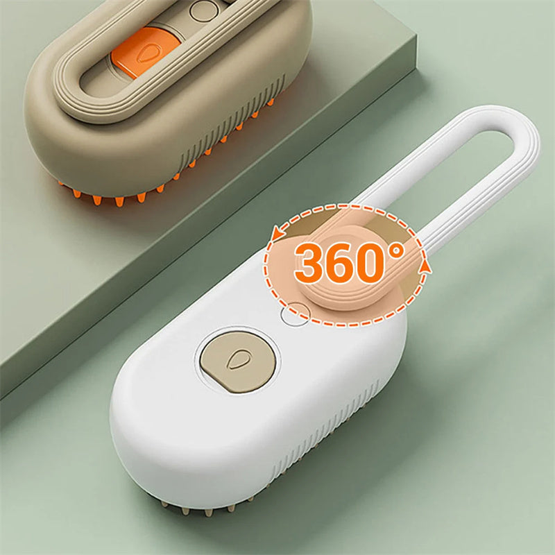 AREVIA - 3 in 1 Electric Steam Cat And Dog Brush Pet Products, Pet Comb.