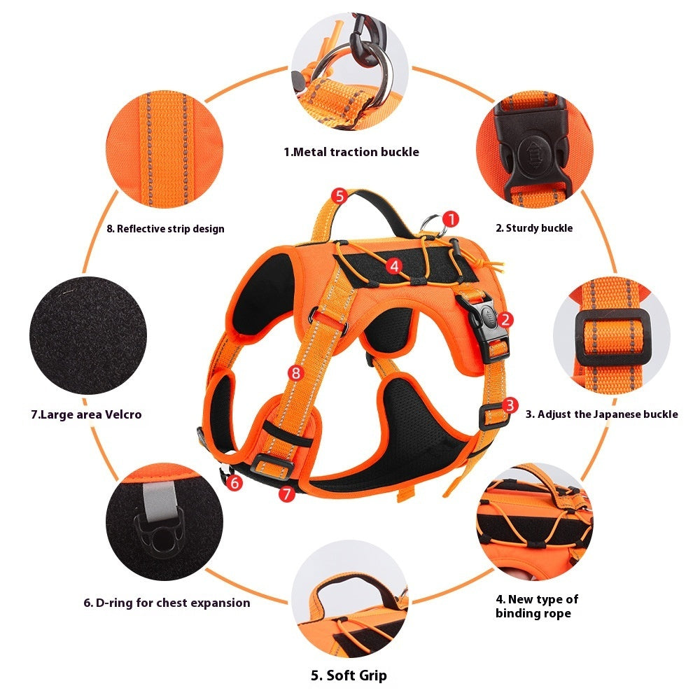 ARENVIA - Pet Hand Holding Rope Anti Breaking Loose Dog Harness