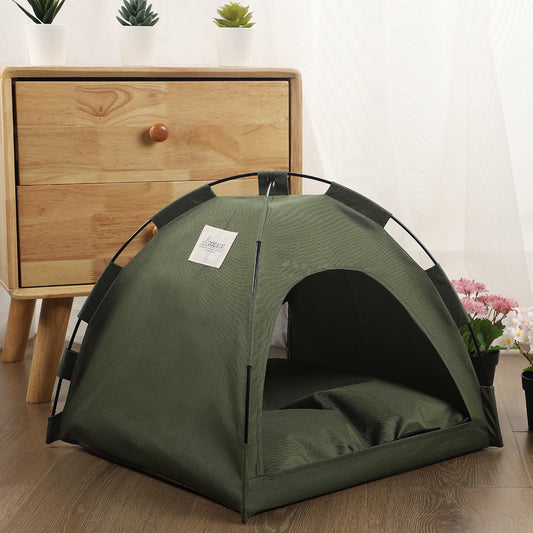 ARENVIA - Cat And Dog Camping Tent Bed And Mat İndoor Kennel